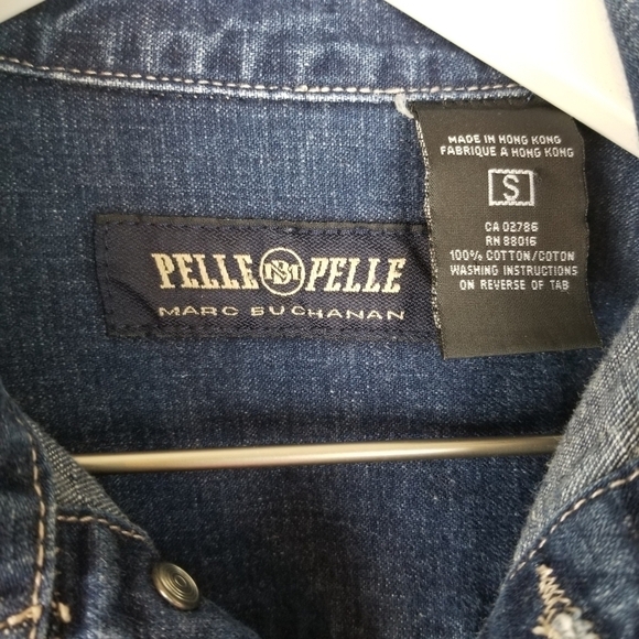 Vintage Marc Buchanan Pelle Pelle Jean Jacket, sz S - Picture 6 of 10